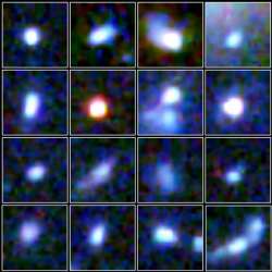 snmky malch modrch zrodkov galaxi na zberoch HST