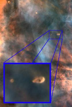 detail Vekej hmloviny v Orine s rodiacimi sa hviezdami. Snmka: HST