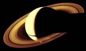 Saturn z pohľadu sondy Voyager 1